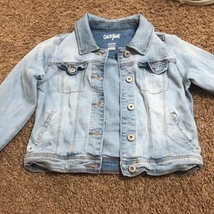 faded blue jean jacket